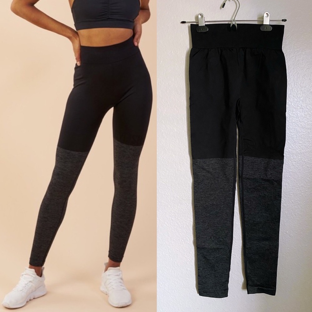 Gym Shark - Like New Two Tone Seamless Leggings